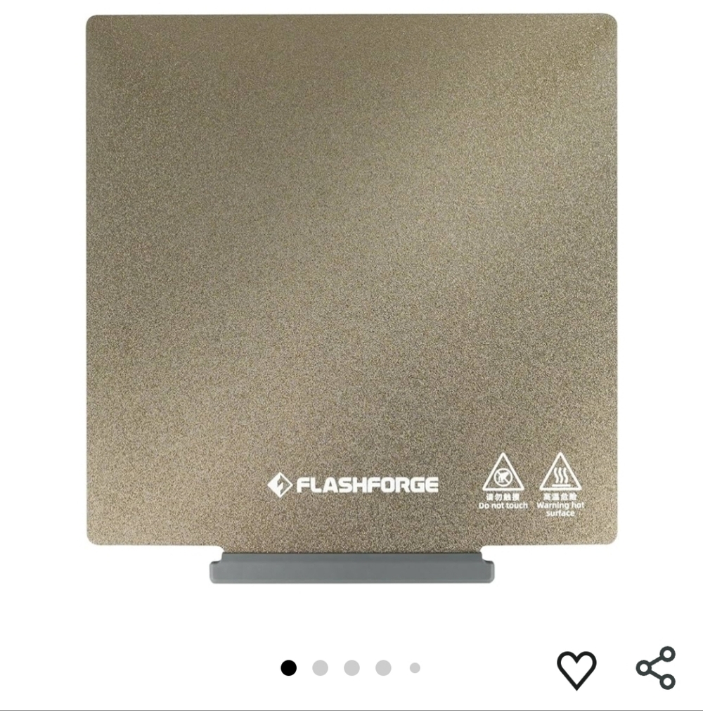 Gold 3D Printer Build Plate